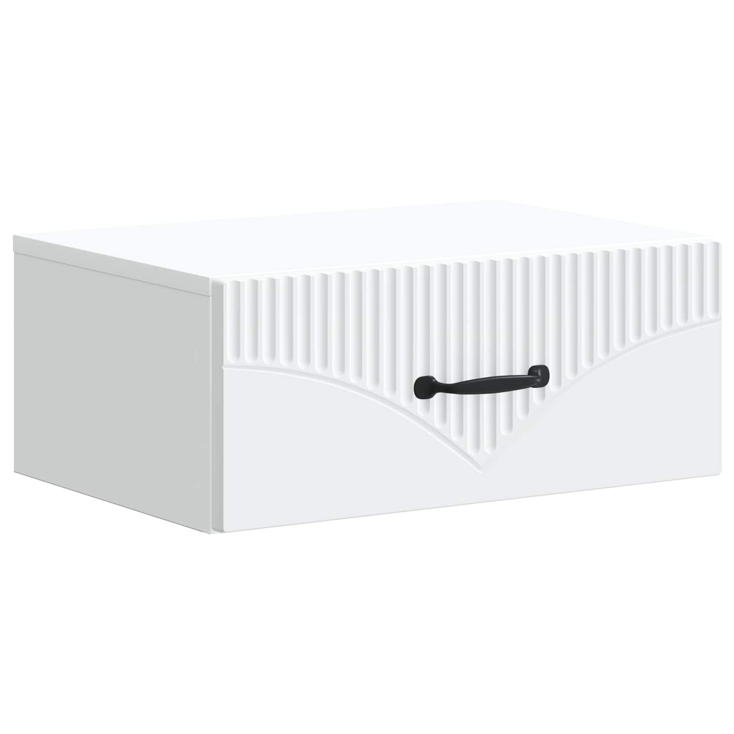 Vegghengt Nattbord 2 pcs Hvit 49 x 34,5 x 20 cm Konstruert tre