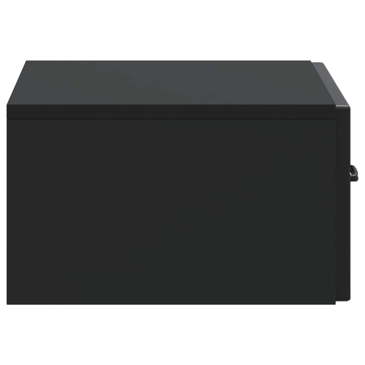 Vegghengt Nattbord Svart 49 x 34,5 x 20 cm Konstruert tre