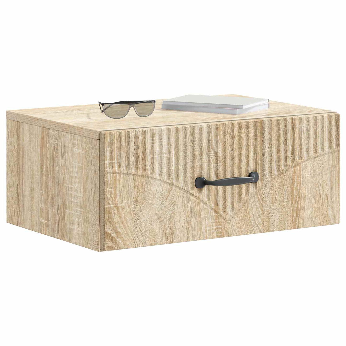 Vegghengt Nattbord Sonoma eik 49 x 34,5 x 20 cm Konstruert tre