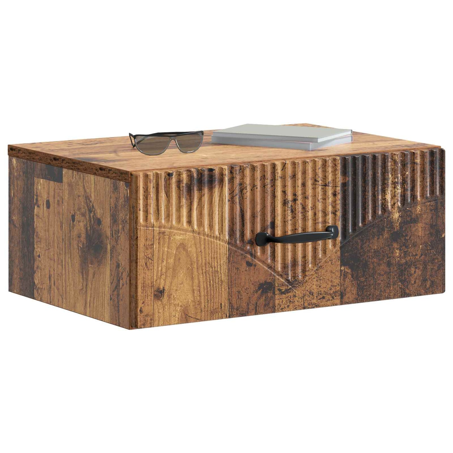 Vegghengt Nattbord Gammelt tre 49 x 34,5 x 20 cm Konstruert tre
