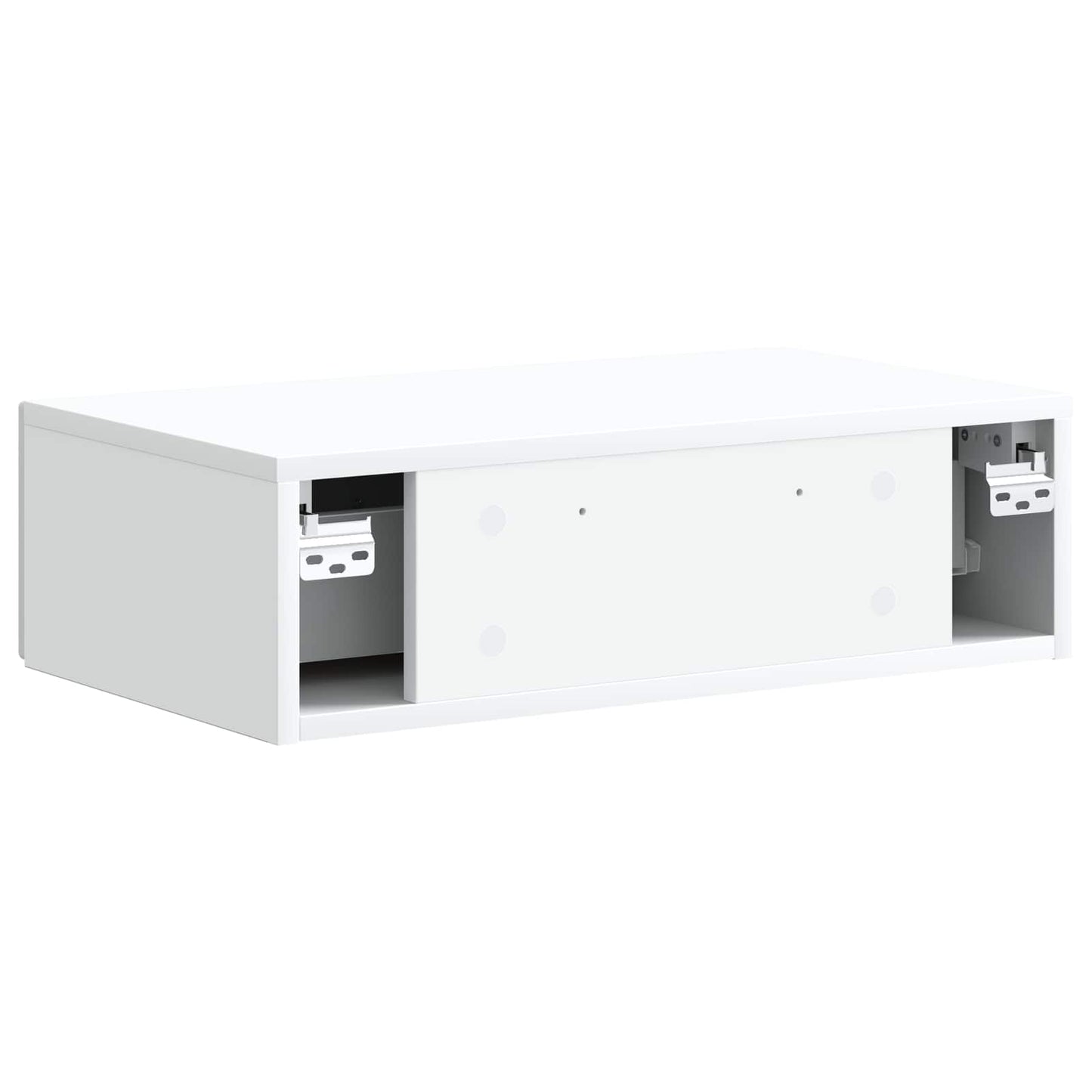 Vegghengt Sidebord Hvit 59 x 34,5 x 17 cm Konstruert tre