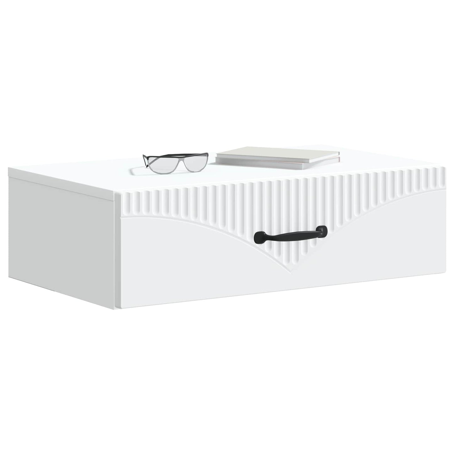 Vegghengt Sidebord Hvit 59 x 34,5 x 17 cm Konstruert tre