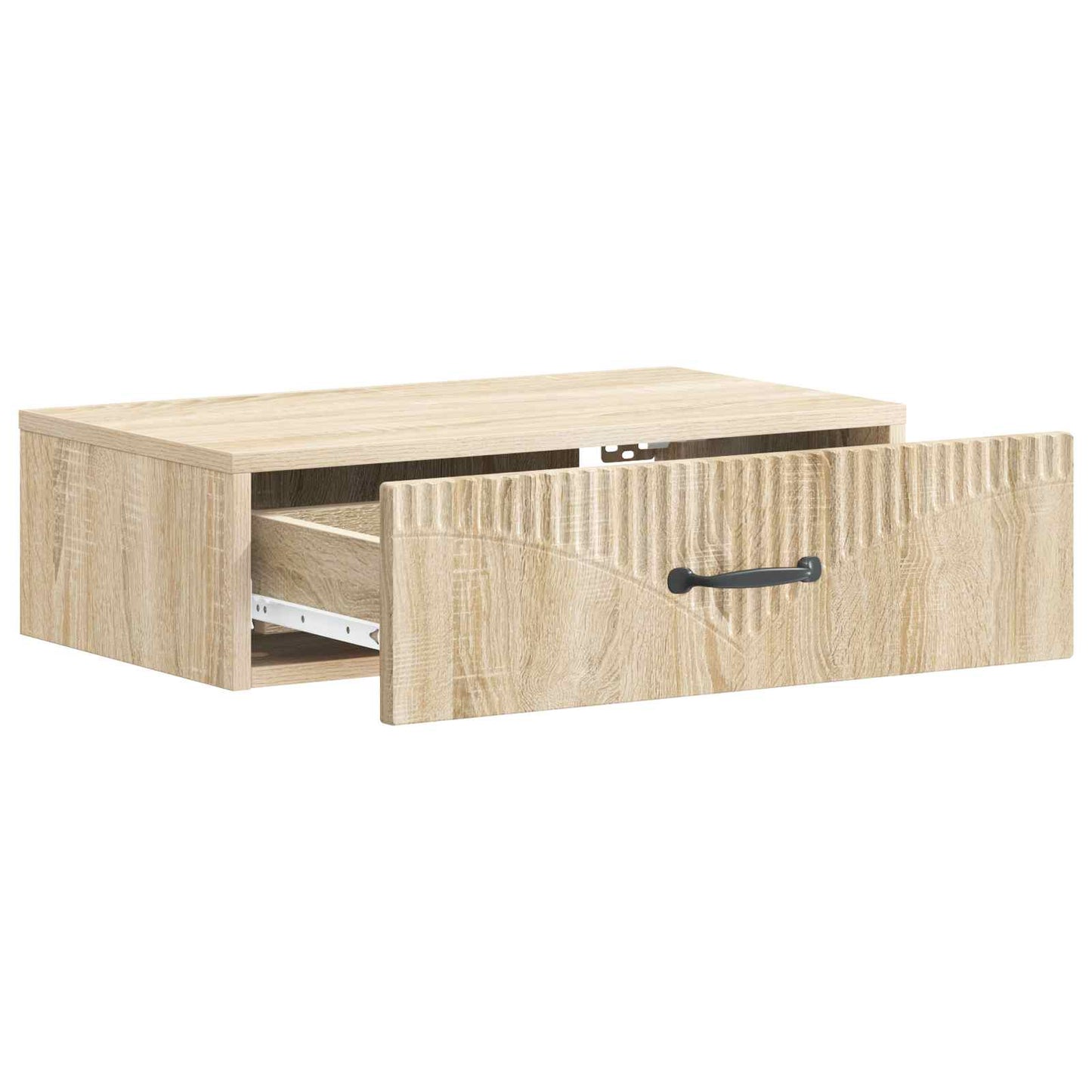 Vegghengt Sidebord Sonoma eik 59 x 34,5 x 17 cm Konstruert tre