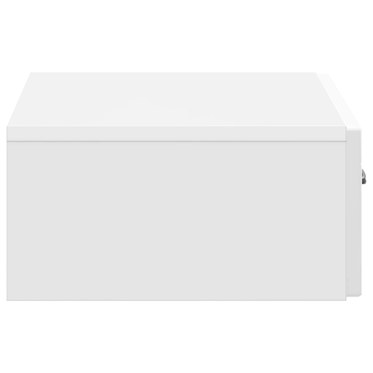 Vegghengt Sidebord Høgglans hvit 59 x 34,5 x 17 cm