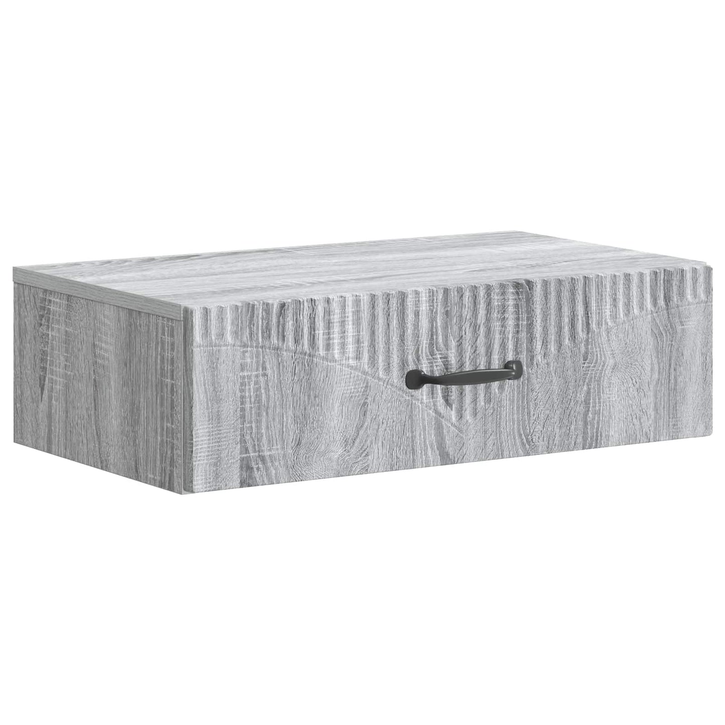 Vegghengt Sidebord Grå sonoma 59 x 34,5 x 17 cm Konstruert tre