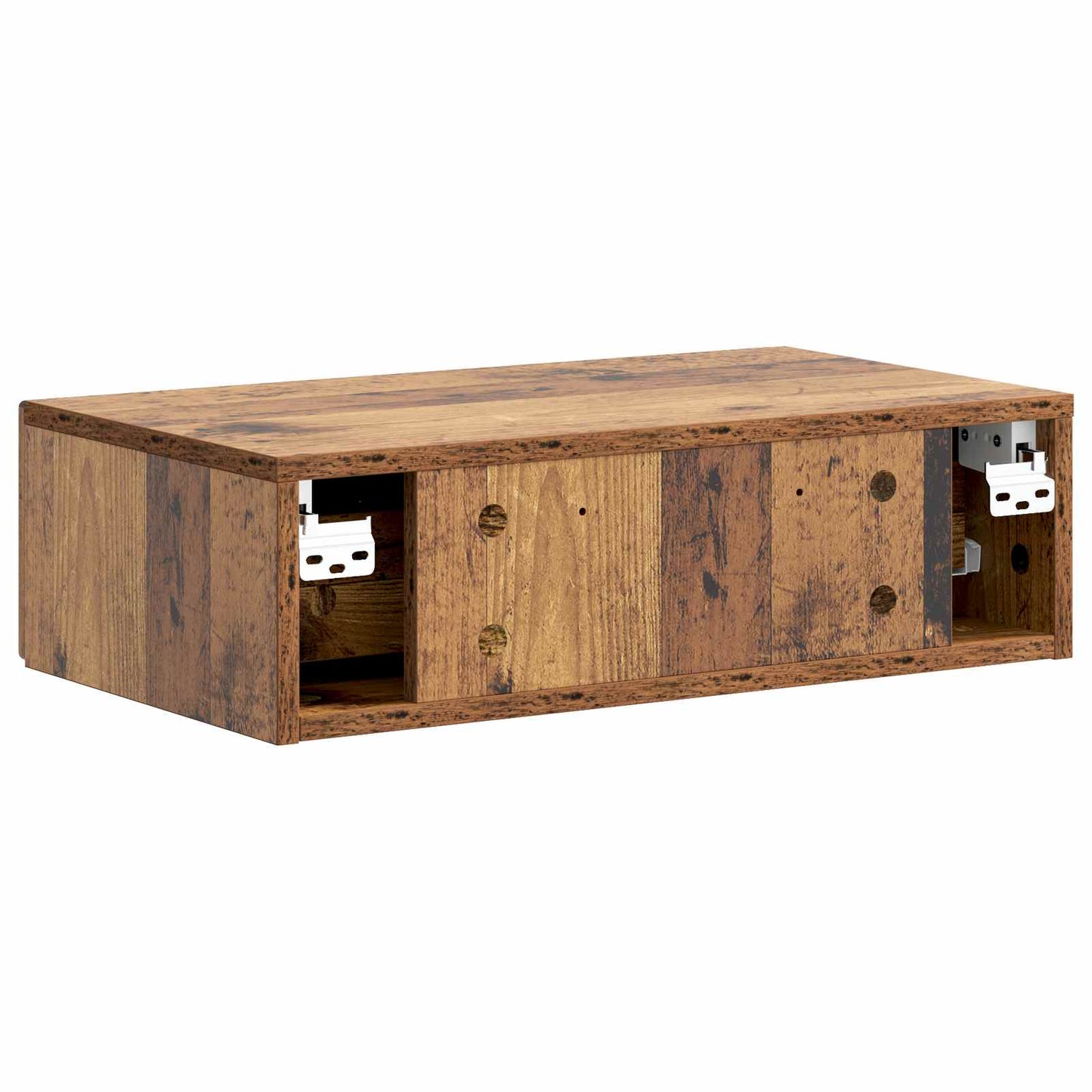 Vegghengt Sidebord Gammelt tre 59 x 34,5 x 17 cm Konstruert tre