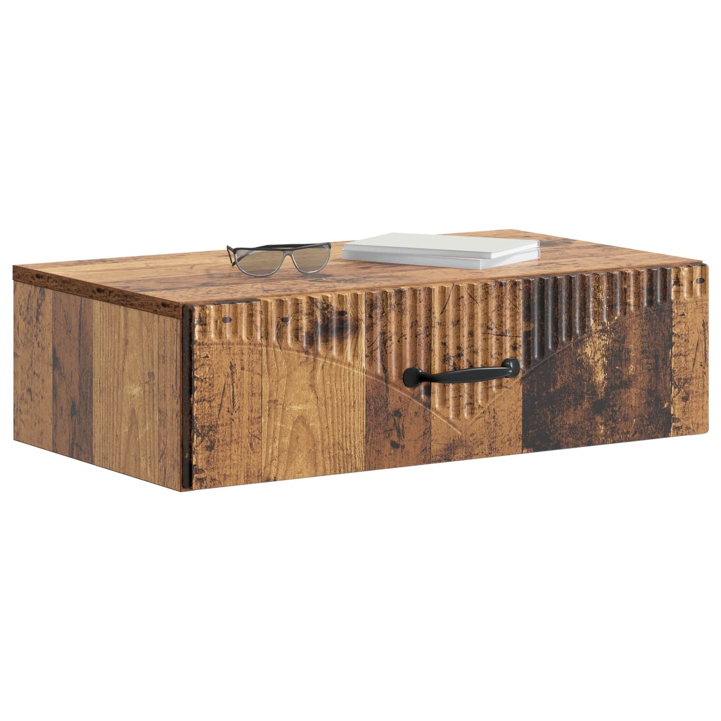 Vegghengt Sidebord Gammelt tre 59 x 34,5 x 17 cm Konstruert tre
