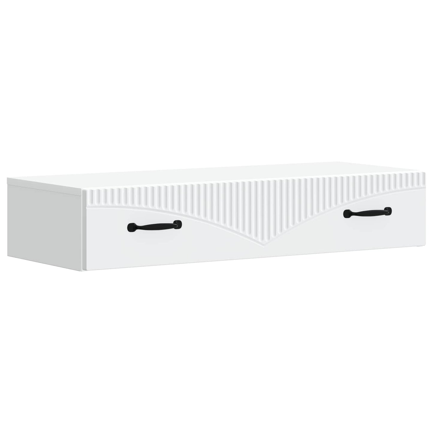 Vegghengt Sidebord Hvit 87,5 x 34,5 x 17 cm Konstruert tre