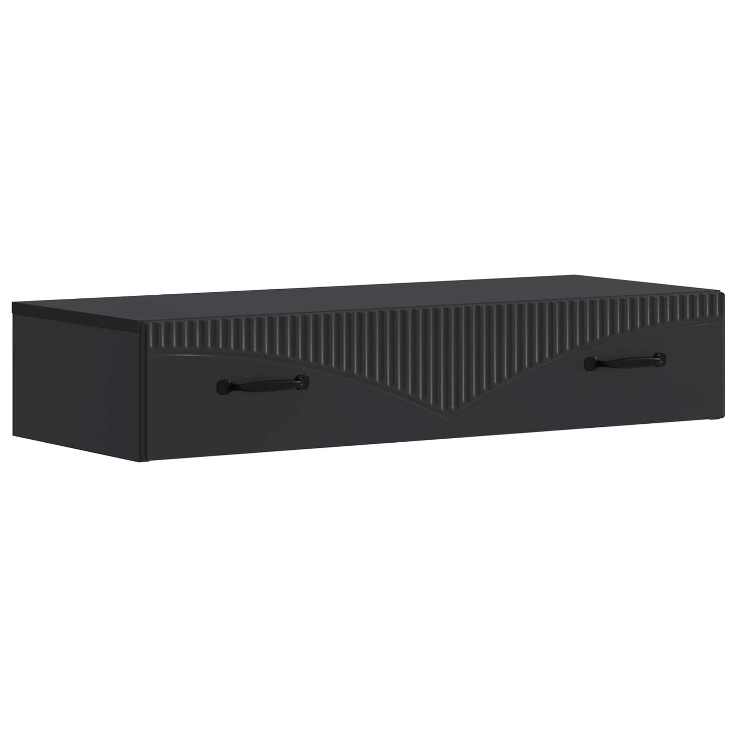 Vegghengt Sidebord Svart 87,5 x 34,5 x 17 cm Konstruert tre