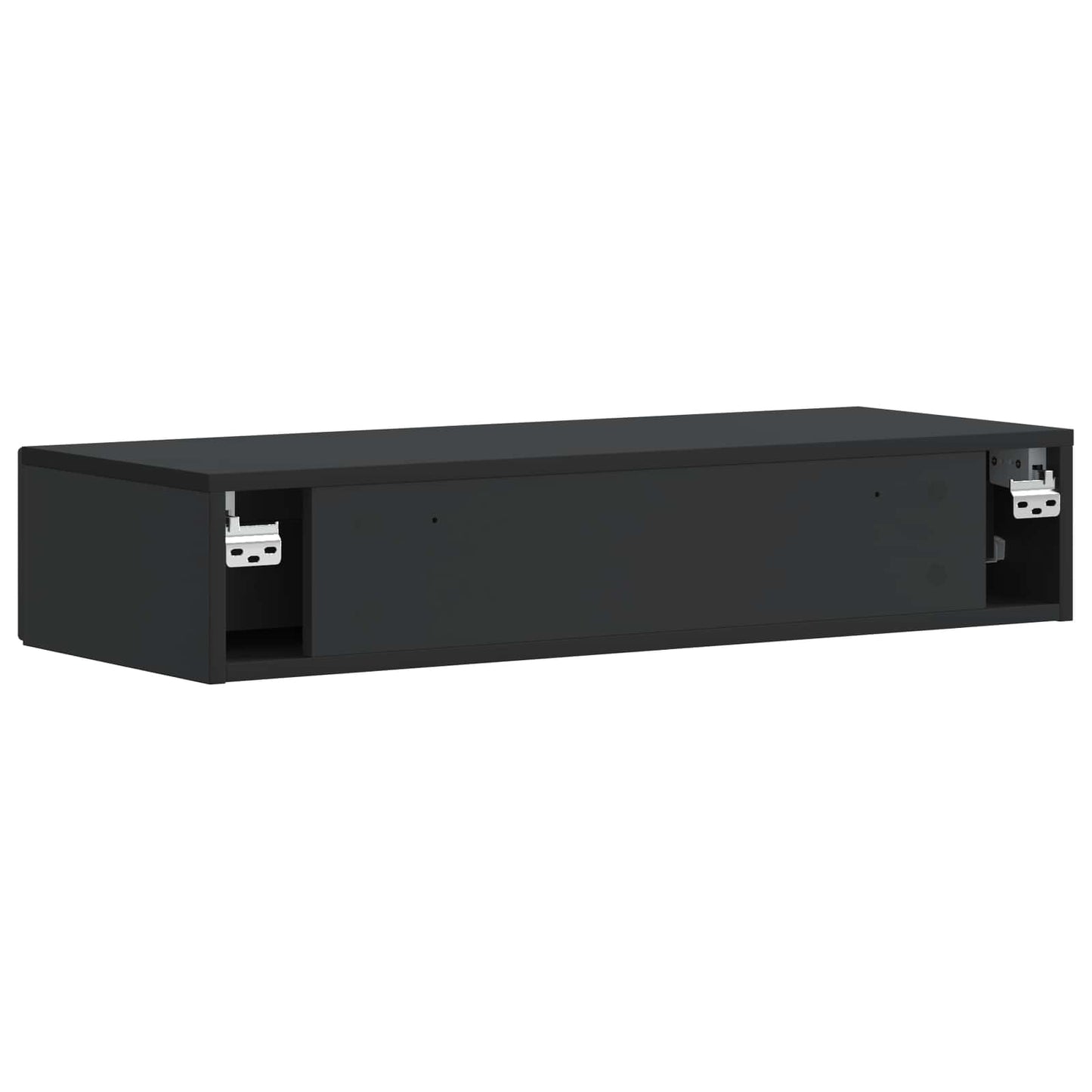 Vegghengt Sidebord Svart 87,5 x 34,5 x 17 cm Konstruert tre