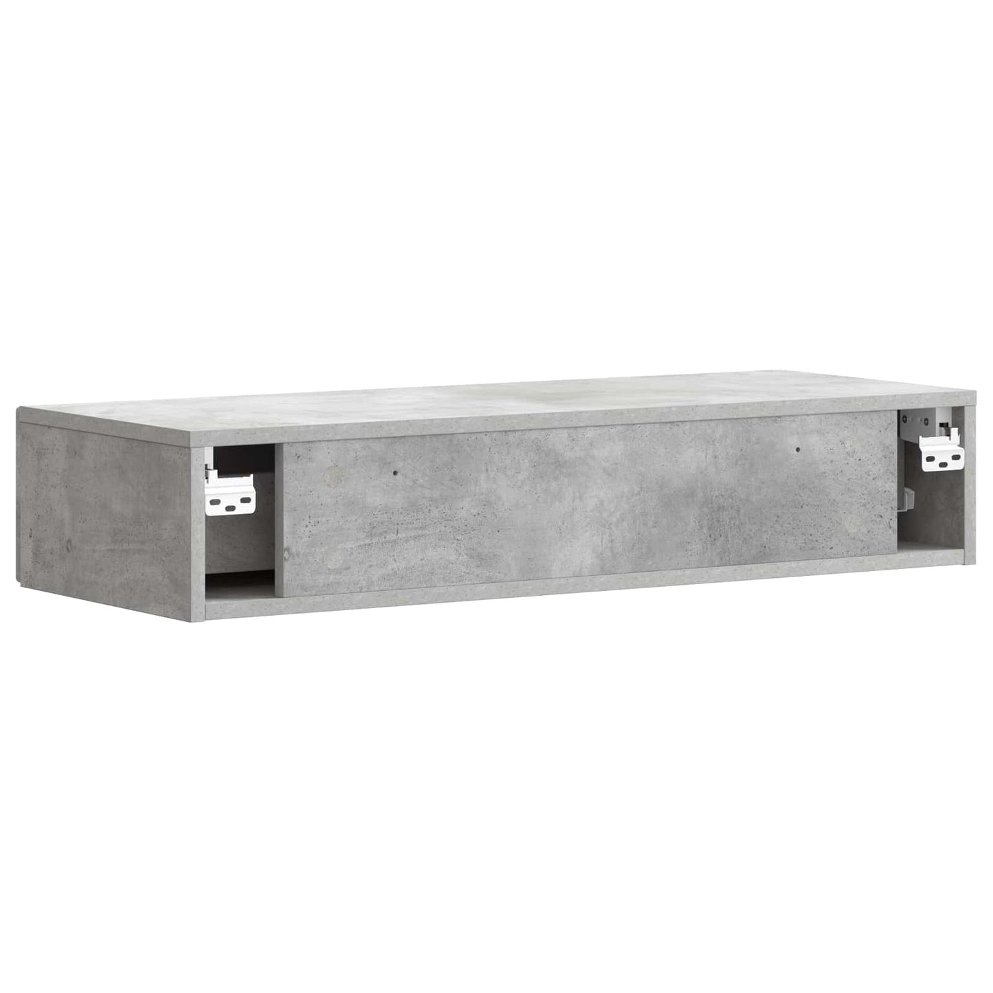 Vegghengt Sidebord Betonggrå 87,5 x 34,5 x 17 cm Konstruert tre