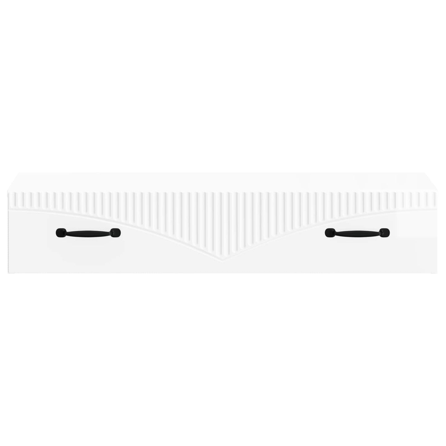 Vegghengt Sidebord Høgglans hvit 87,5 x 34,5 x 17 cm