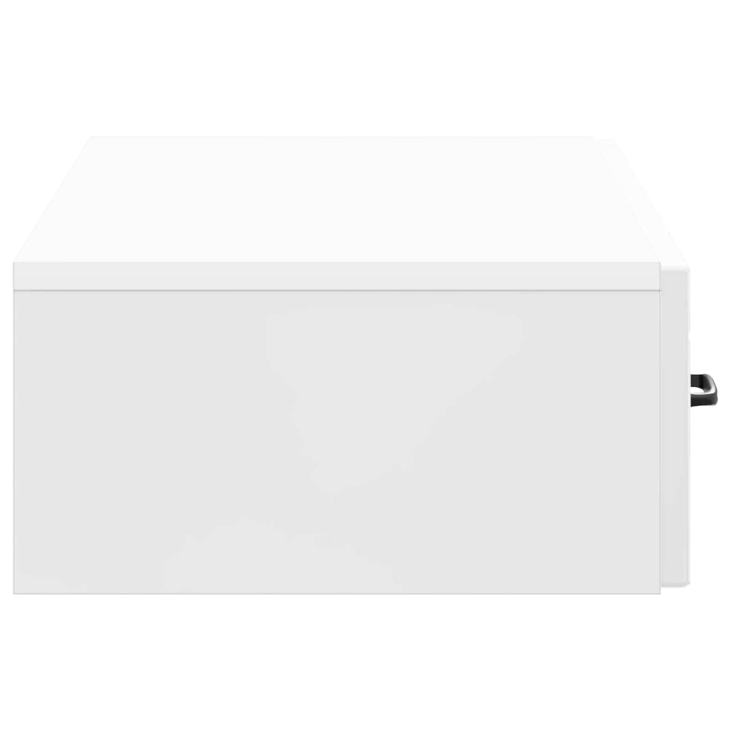 Vegghengt Sidebord Høgglans hvit 87,5 x 34,5 x 17 cm