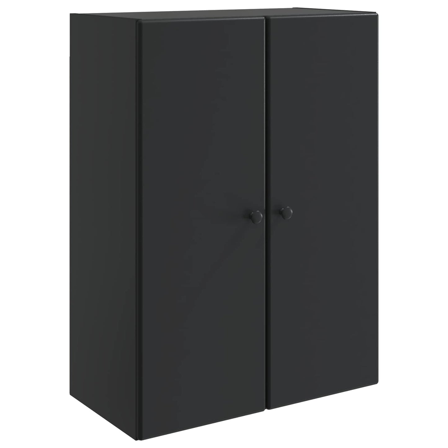 Vegghengt skap Svart 66 x 34,5 x 90 cm Konstruert tre