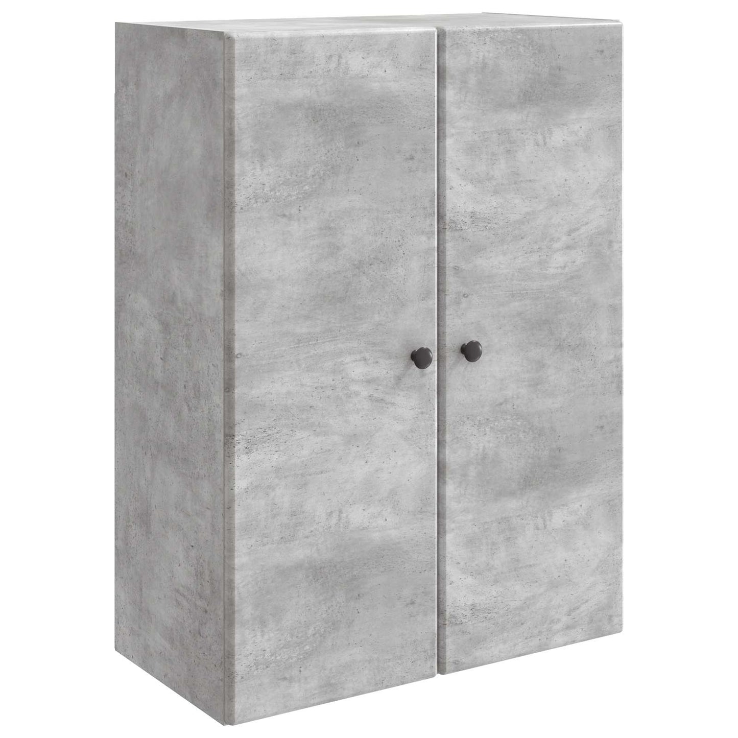 Vegghengt skap Betonggrå 66 x 34,5 x 90 cm Konstruert tre