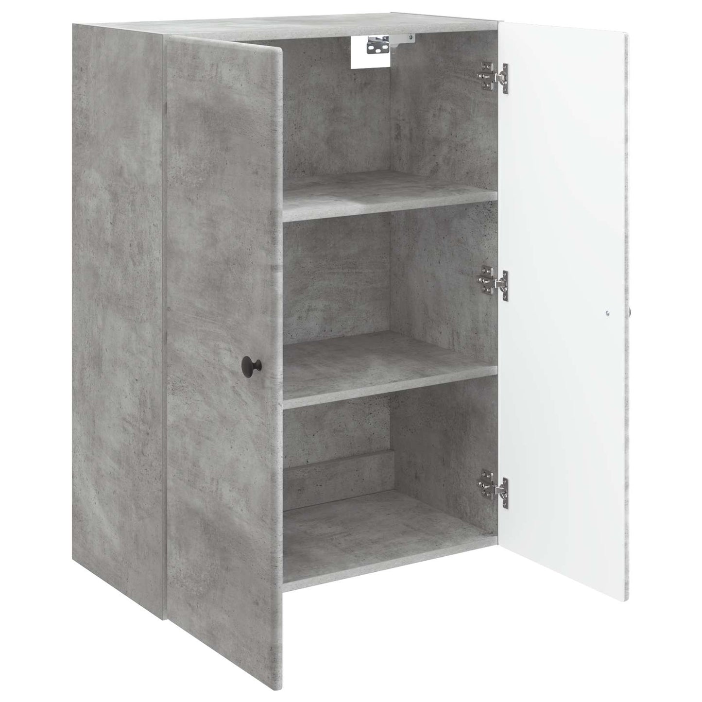 Vegghengt skap Betonggrå 66 x 34,5 x 90 cm Konstruert tre