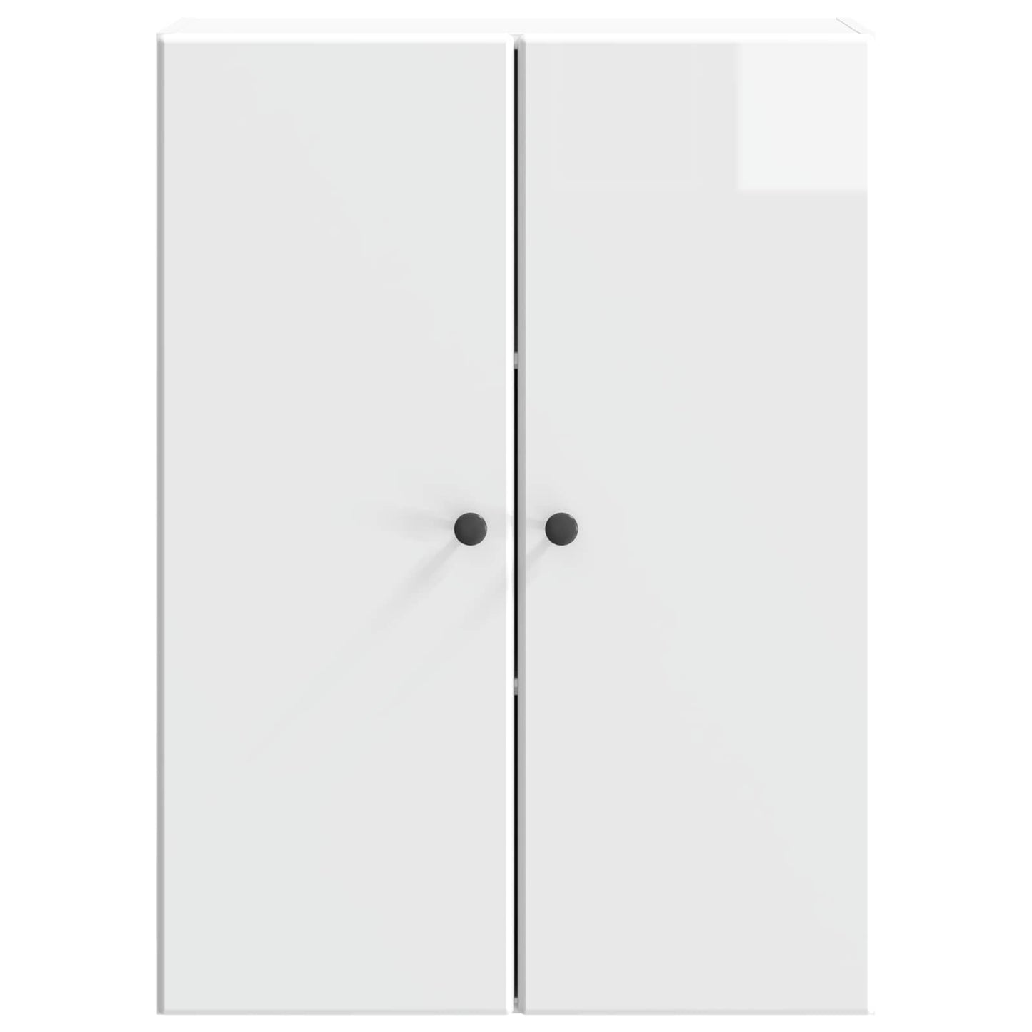 Vegghengt skap Høgglans hvit 66 x 34,5 x 90 cm Konstruert tre