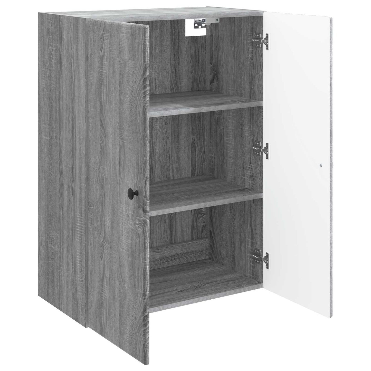 Vegghengt skap Grå Sonoma 66 x 34,5 x 90 cm Konstruert tre