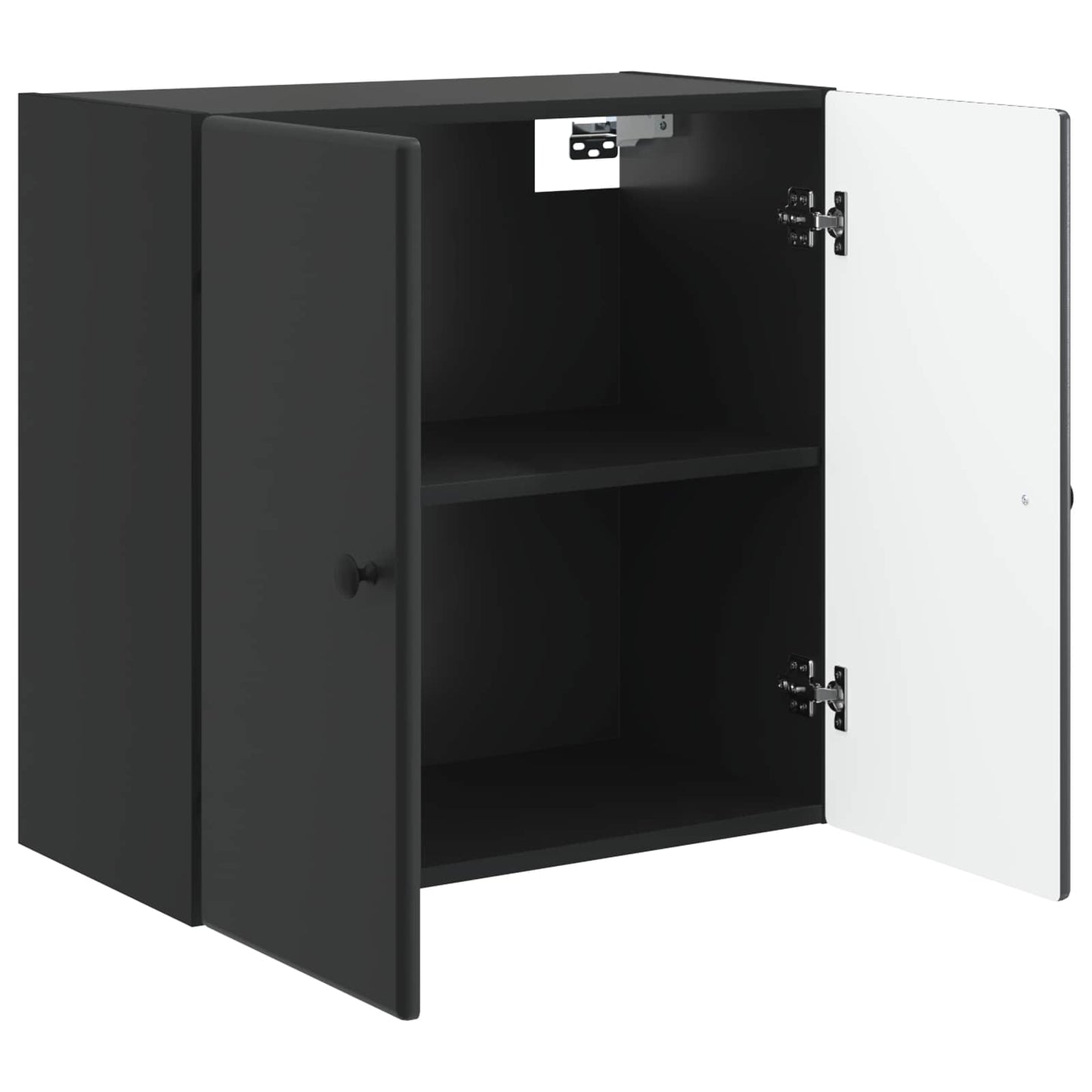 Vegghengt skap Svart 59 x 31 x 60 cm Konstruert tre
