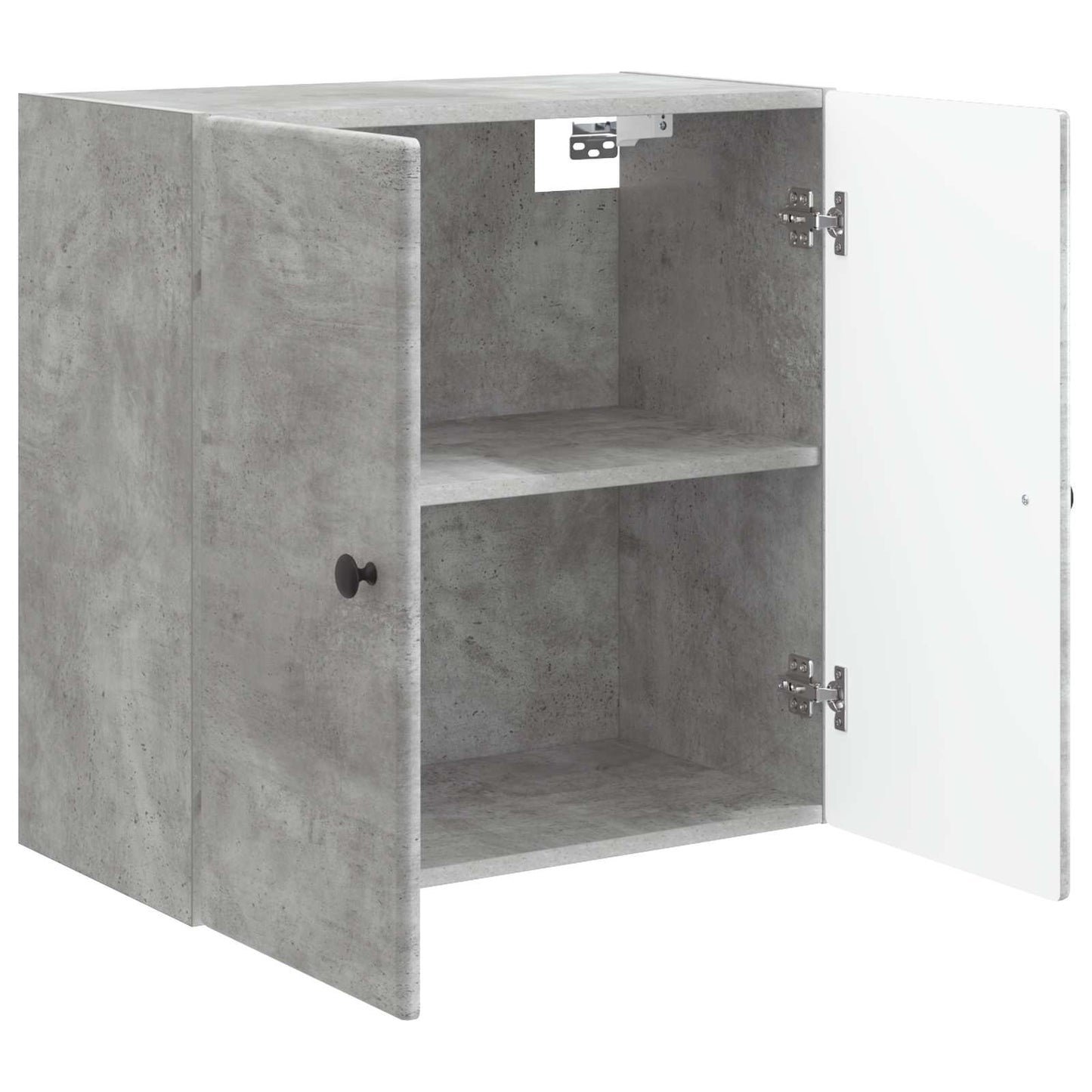 Vegghengt skap Betonggrå 59 x 31 x 60 cm Konstruert tre