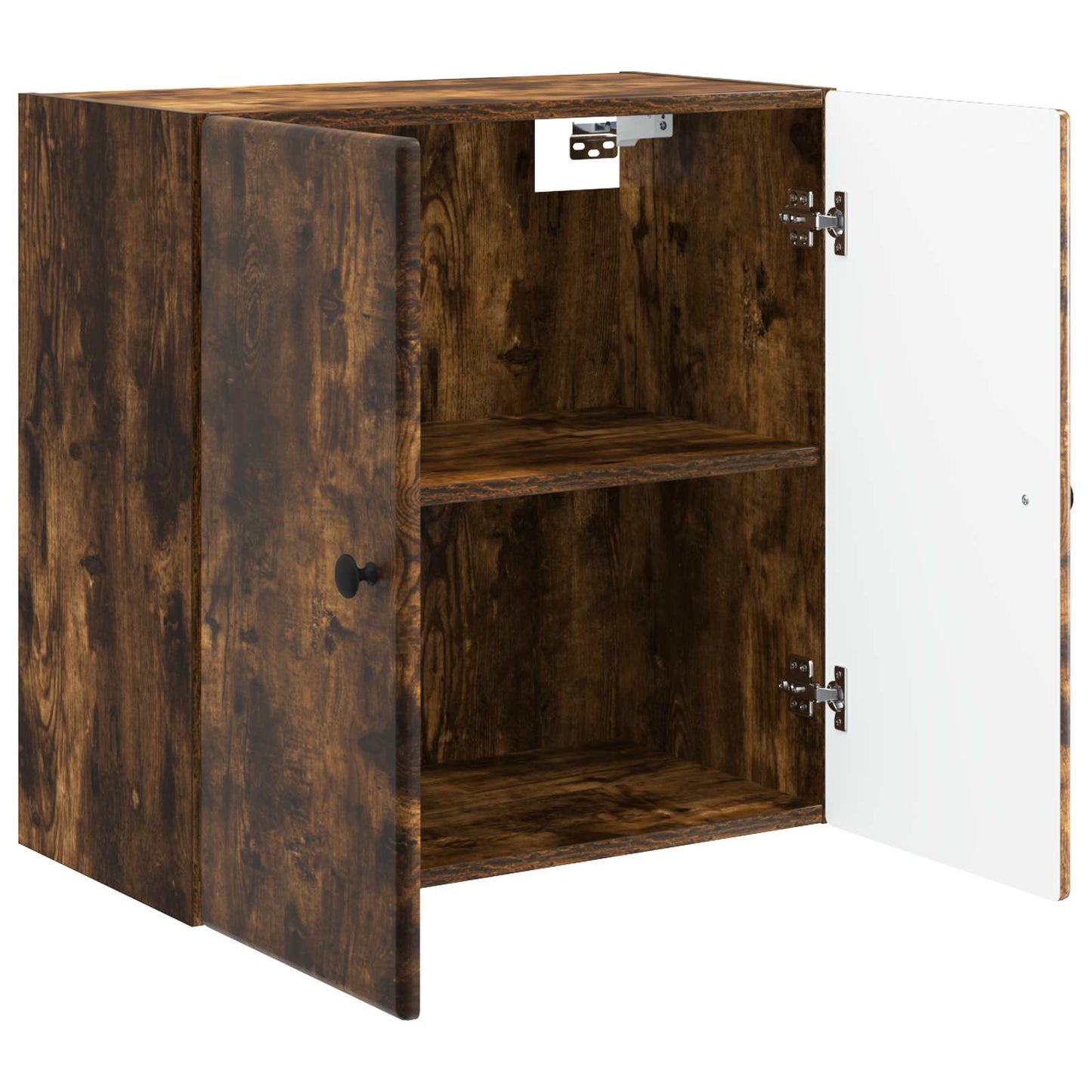 Vegghengt skap Røkt Eik 59 x 31 x 60 cm Konstruert tre