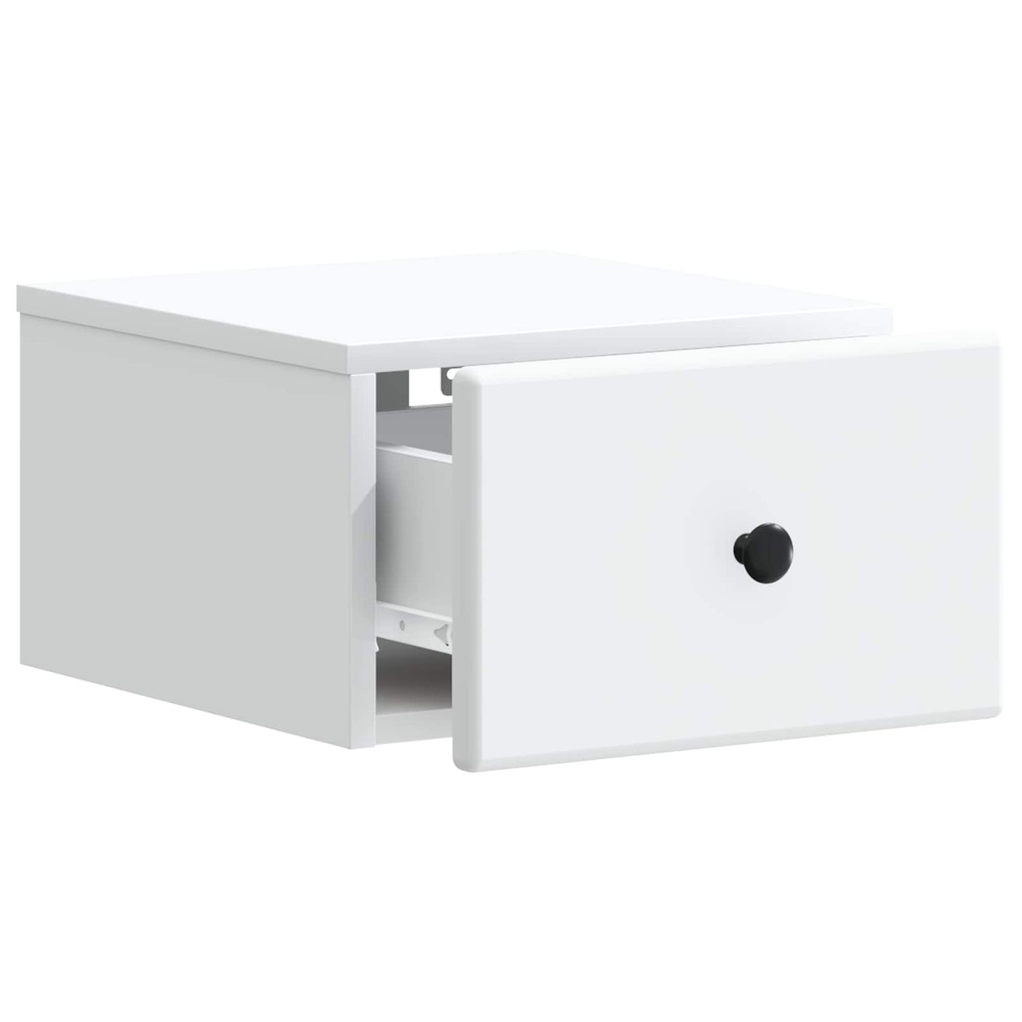 Vegghengt Nattbord 2 pcs Hvit 34,5 x 33 x 20 cm Konstruert tre