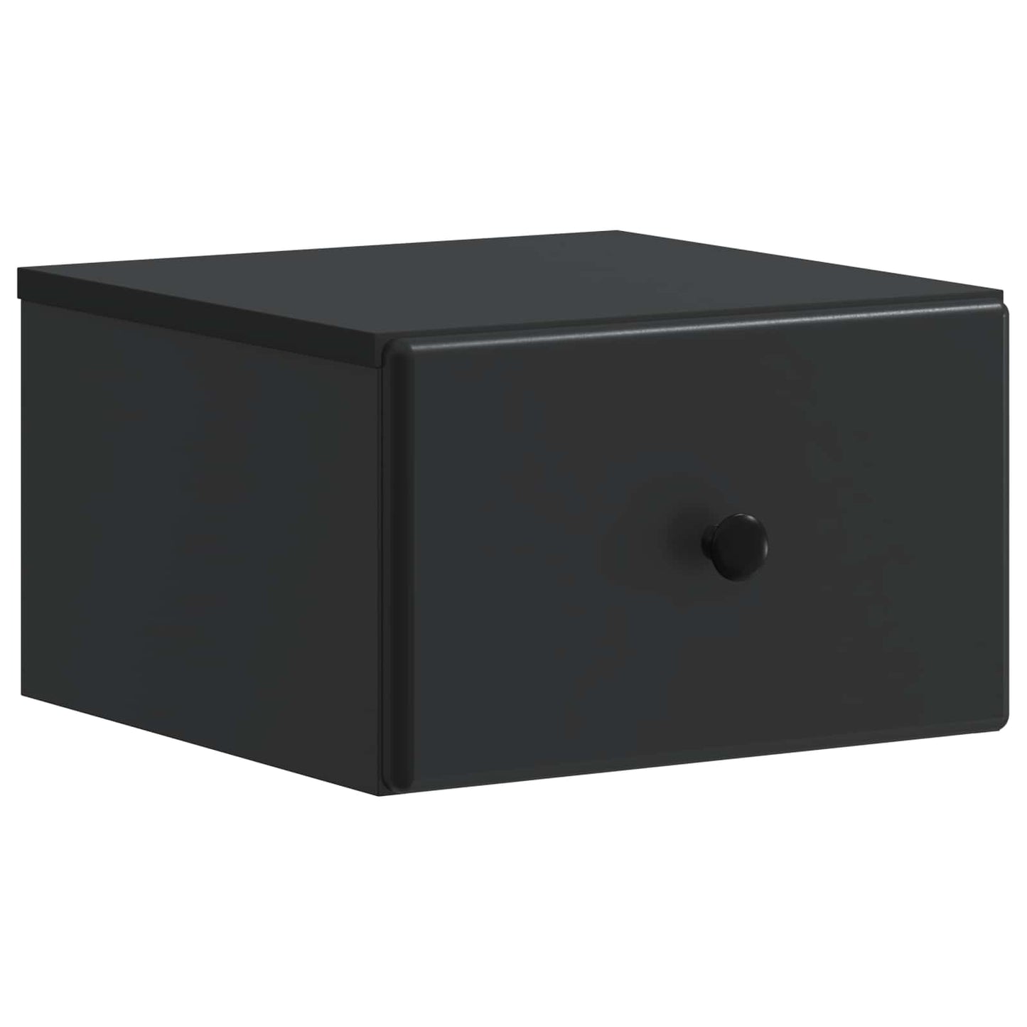 Vegghengt Nattbord Svart 34,5 x 33 x 20 cm Konstruert tre