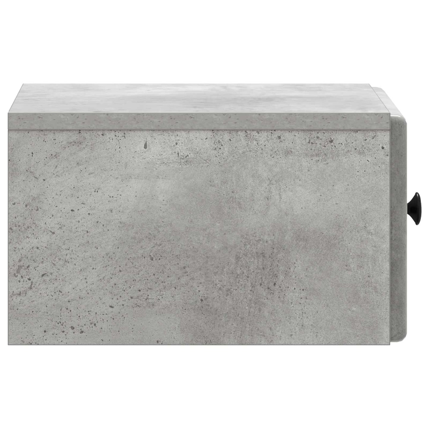 Vegghengt Nattbord med skuff 2 pcs Betonggrå 34,5 x 33 x 20 cm