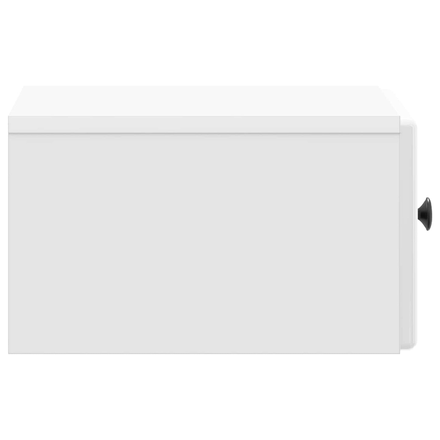 Vegghengt Nattbord 2 pcs Høgglans hvit 34,5 x 33 x 20 cm