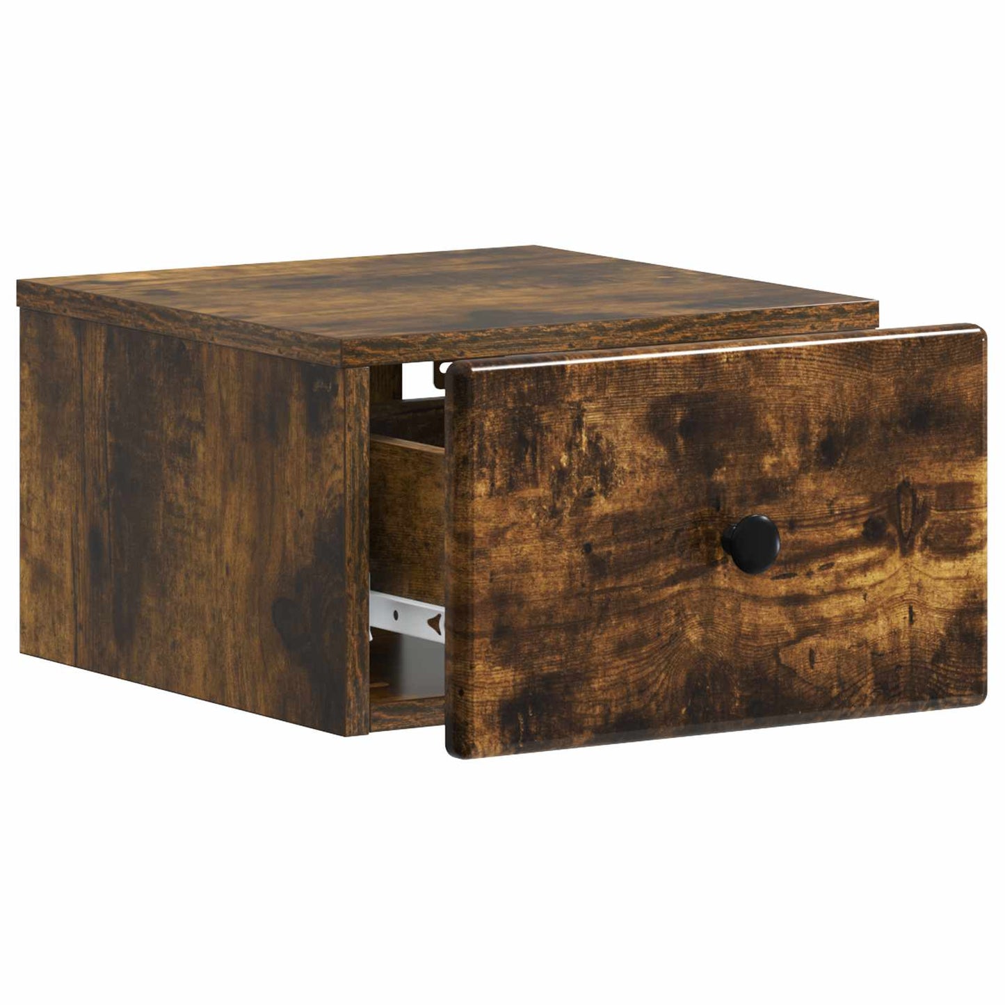 Vegghengt Nattbord Røkt Eik 34,5 x 33 x 20 cm Konstruert tre