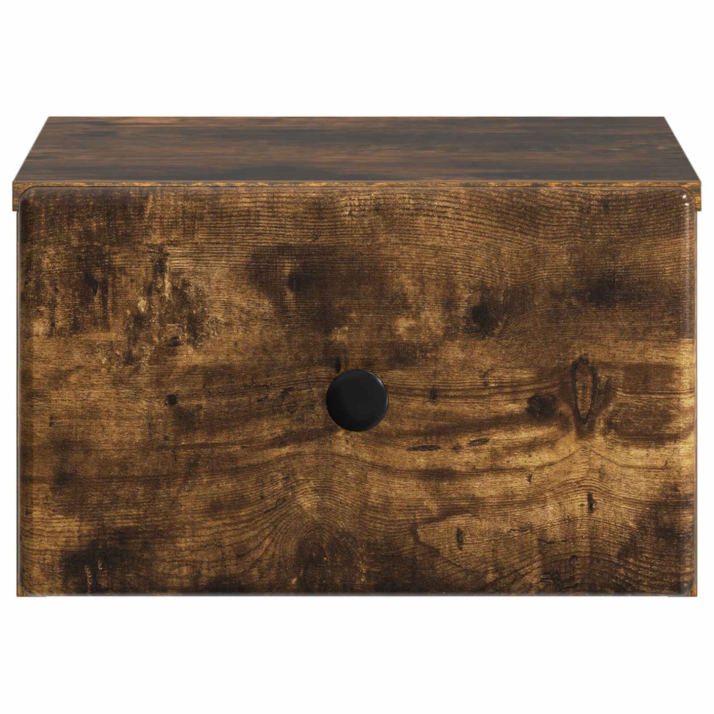 Vegghengt Nattbord Røkt Eik 34,5 x 33 x 20 cm Konstruert tre