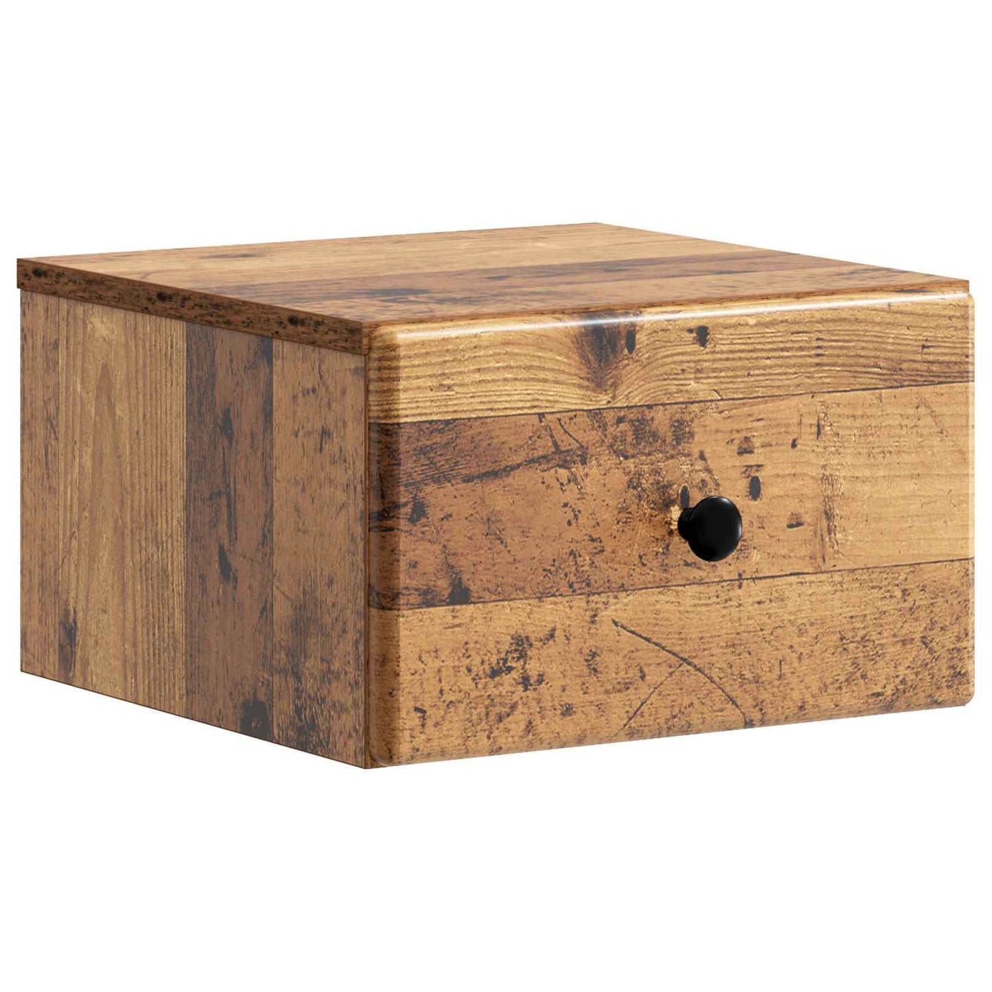Vegghengt Nattbord Gammelt tre 34,5 x 33 x 20 cm Konstruert tre