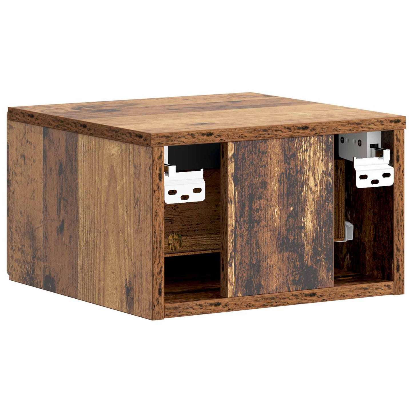 Vegghengt Nattbord Gammelt tre 34,5 x 33 x 20 cm Konstruert tre