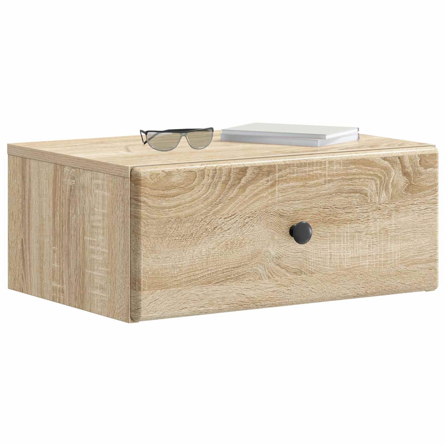 Vegghengt Nattbord Sonoma eik 49 x 34,5 x 20 cm Konstruert tre