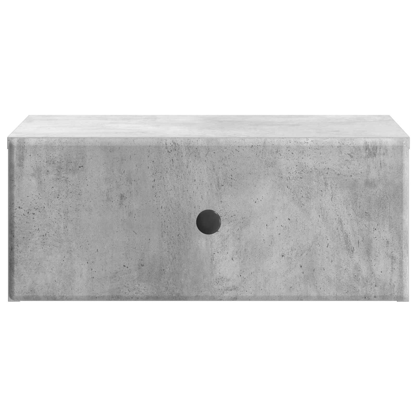 Vegghengt Nattbord Betonggrå 49 x 34,5 x 20 cm Konstruert tre