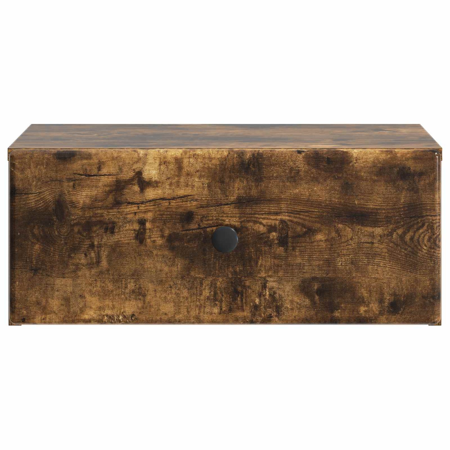 Vegghengt Nattbord med skuff 2 pcs Røkt Eik 49 x 34,5 x 20 cm