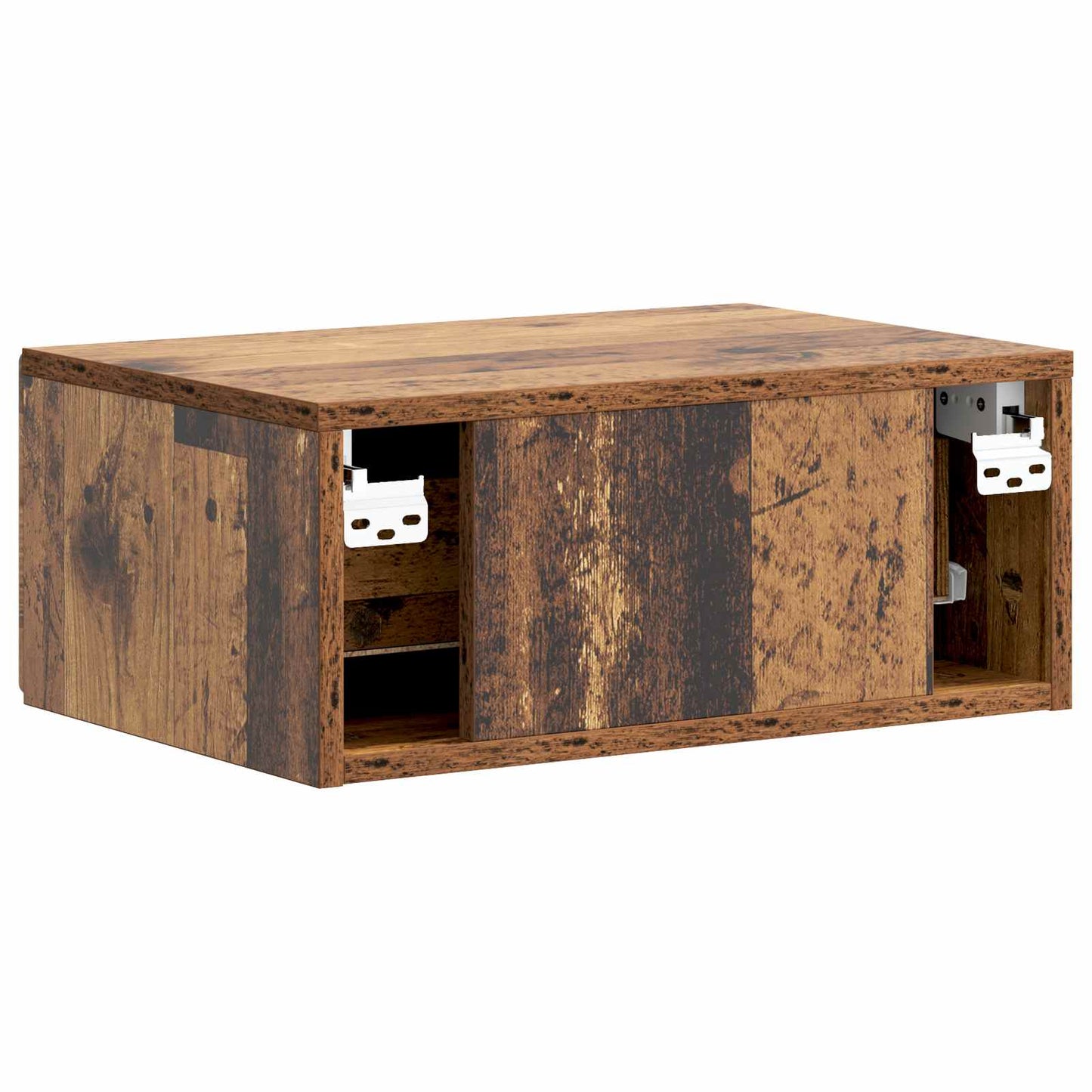 Vegghengt Nattbord Gammelt tre 49 x 34,5 x 20 cm Konstruert tre