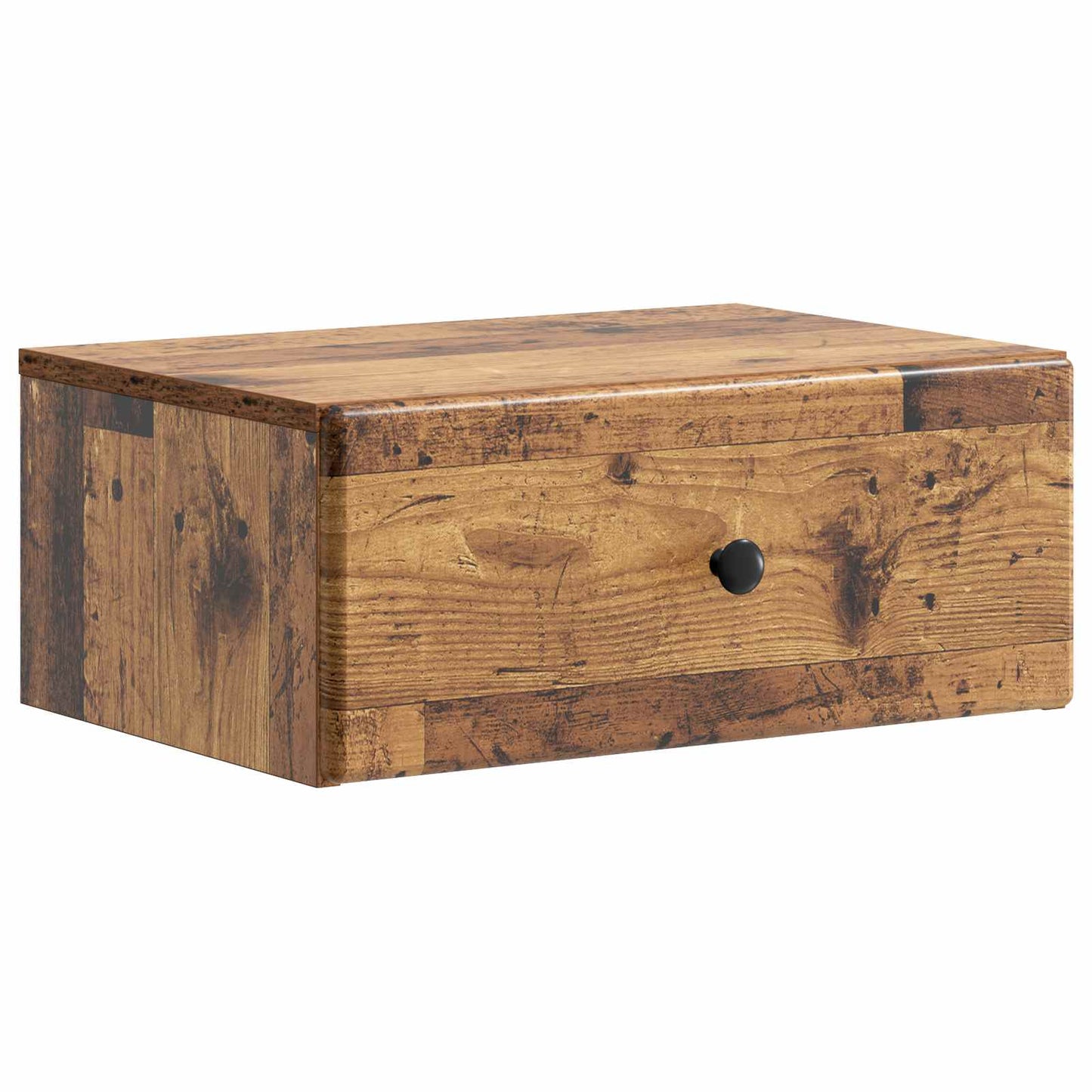 Vegghengt Nattbord 2 pcs Gammelt tre 49 x 34,5 x 20 cm