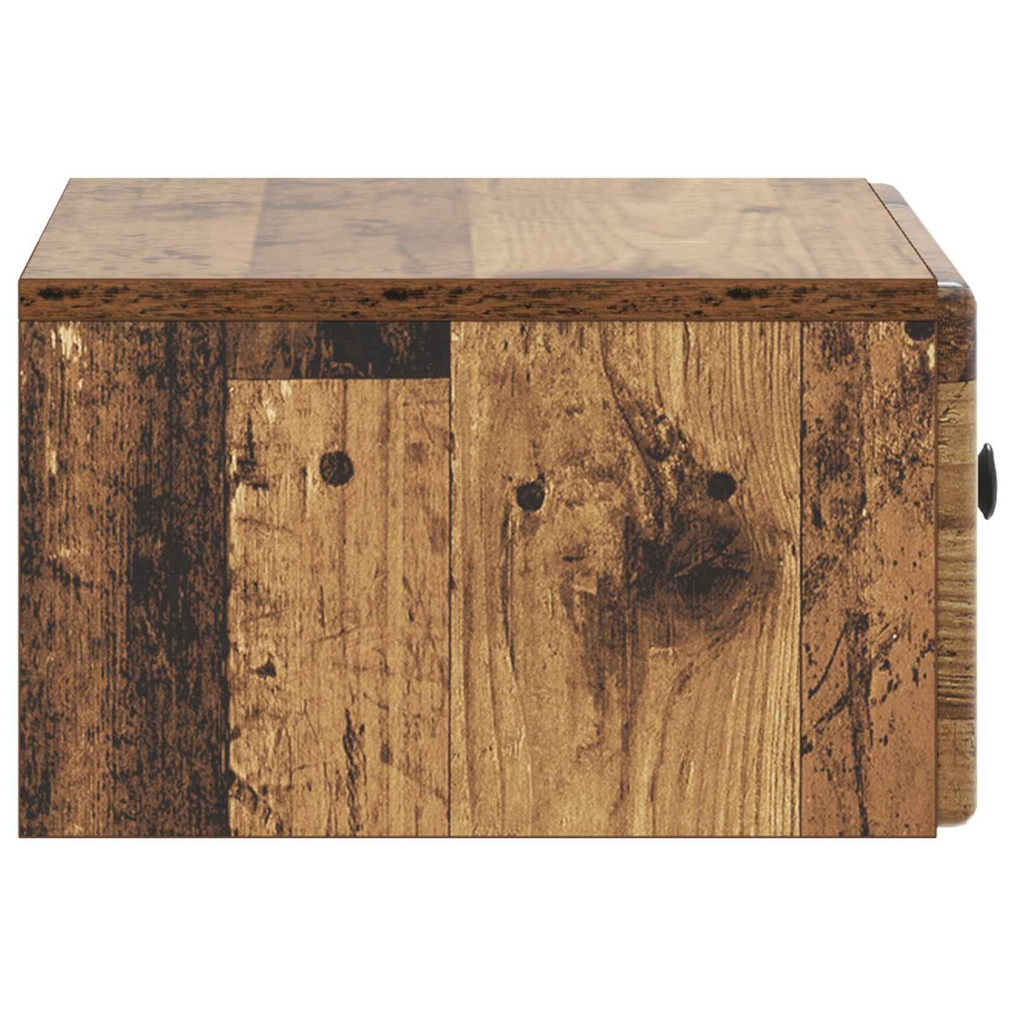 Vegghengt Nattbord 2 pcs Gammelt tre 49 x 34,5 x 20 cm