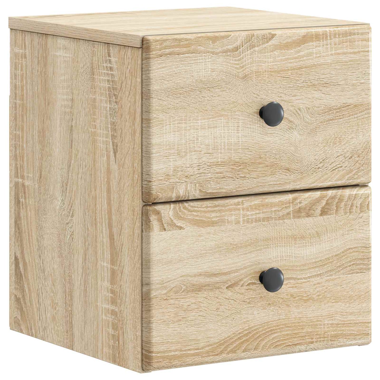 Vegghengt Nattbord Sonoma eik 34,5 x 33 x 40 cm Konstruert tre