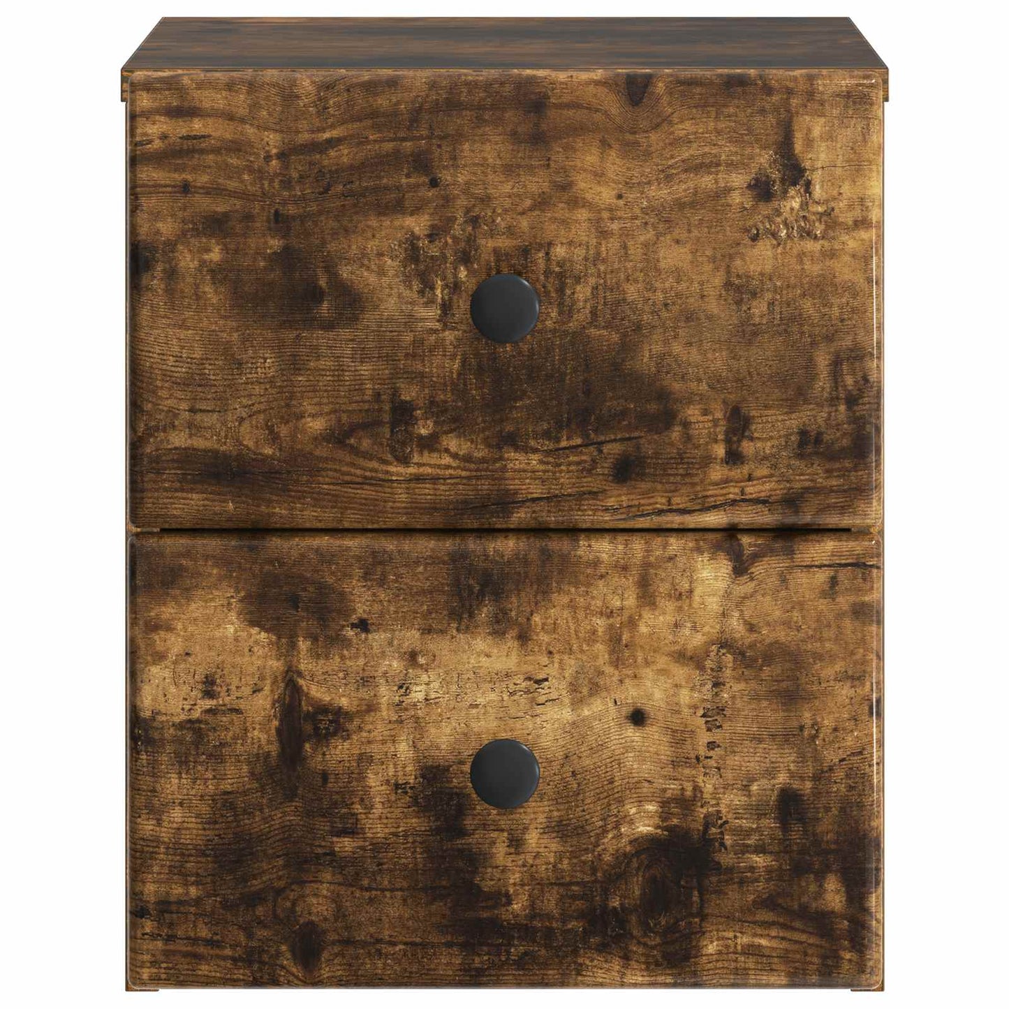 Vegghengt Nattbord Røkt Eik 34,5 x 33 x 40 cm Konstruert tre