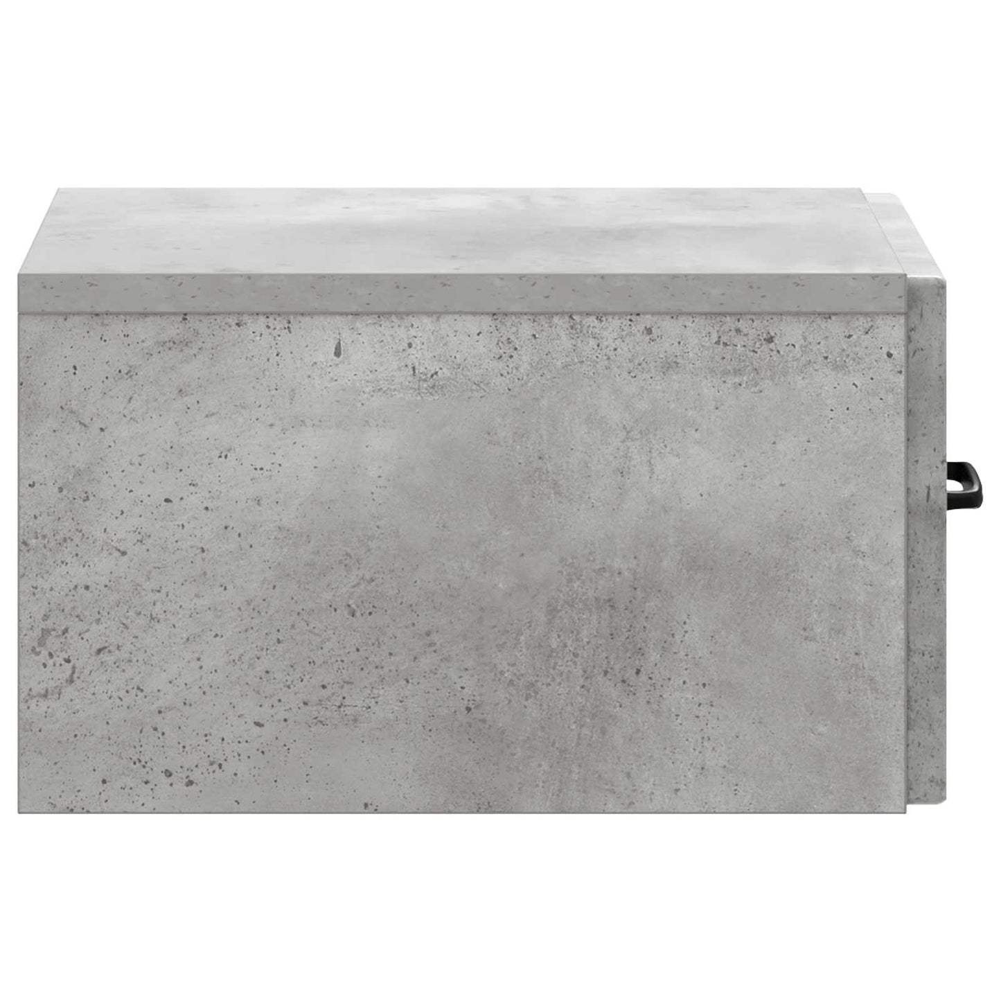 Vegghengt Sidebord Betonggrå 59 x 34,5 x 17 cm Konstruert tre