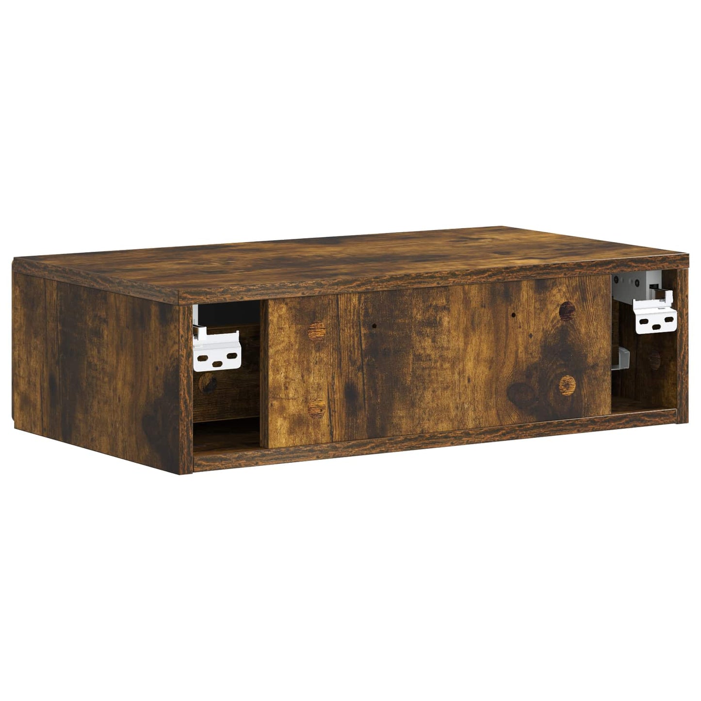 Vegghengt Sidebord Røkt Eik 59 x 34,5 x 17 cm Konstruert tre