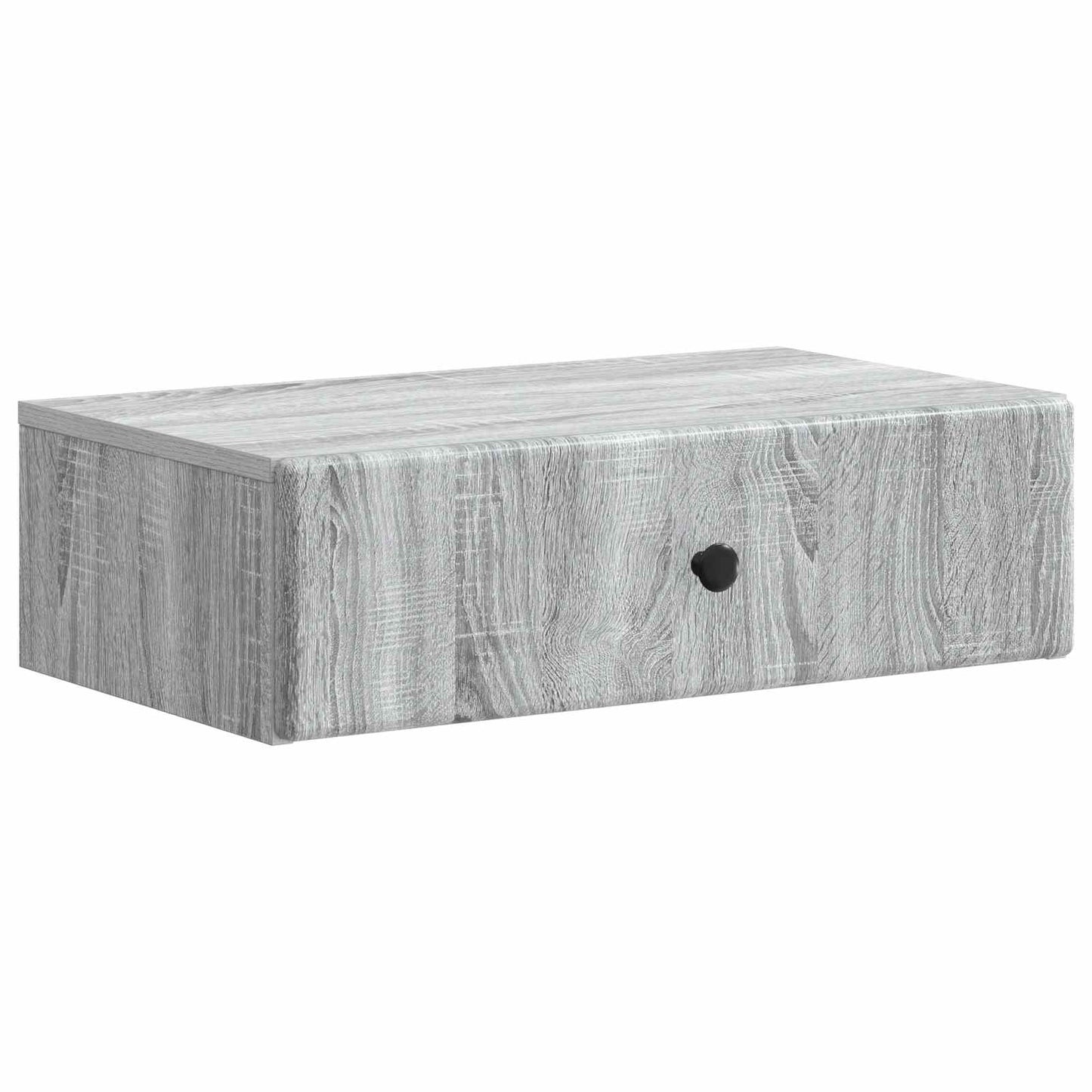 Vegghengt Sidebord Grå sonoma 59 x 34,5 x 17 cm Konstruert tre