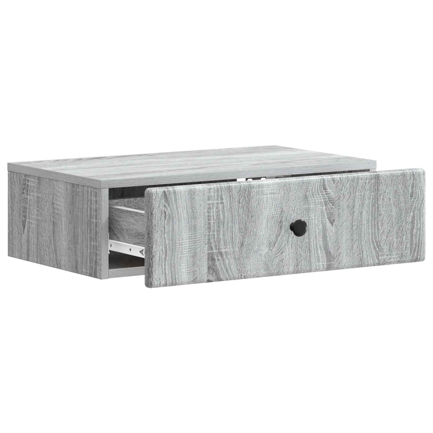Vegghengt Sidebord Grå sonoma 59 x 34,5 x 17 cm Konstruert tre