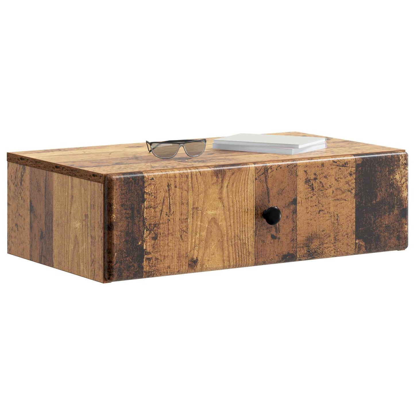 Vegghengt Sidebord Gammelt tre 59 x 34,5 x 17 cm Konstruert tre
