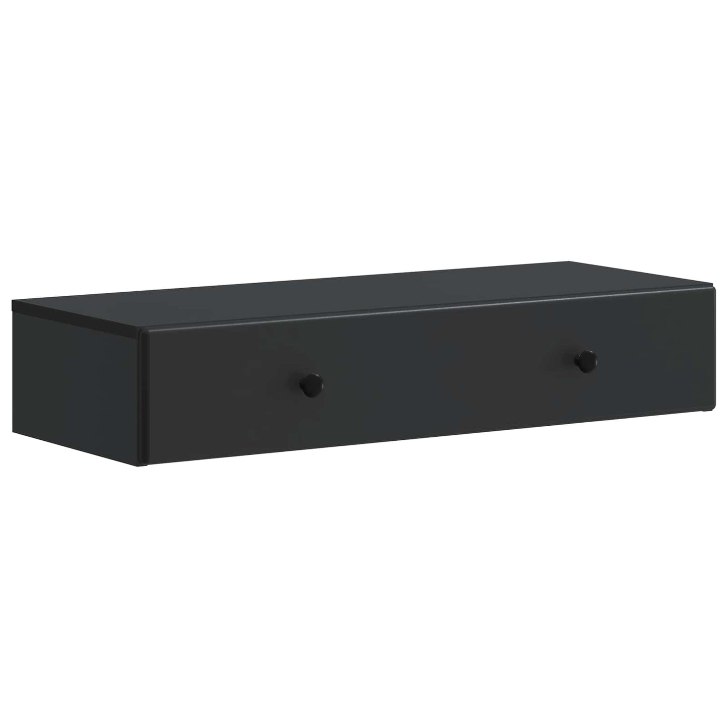 Vegghengt Sidebord Svart 87,5 x 34,5 x 17 cm Konstruert tre