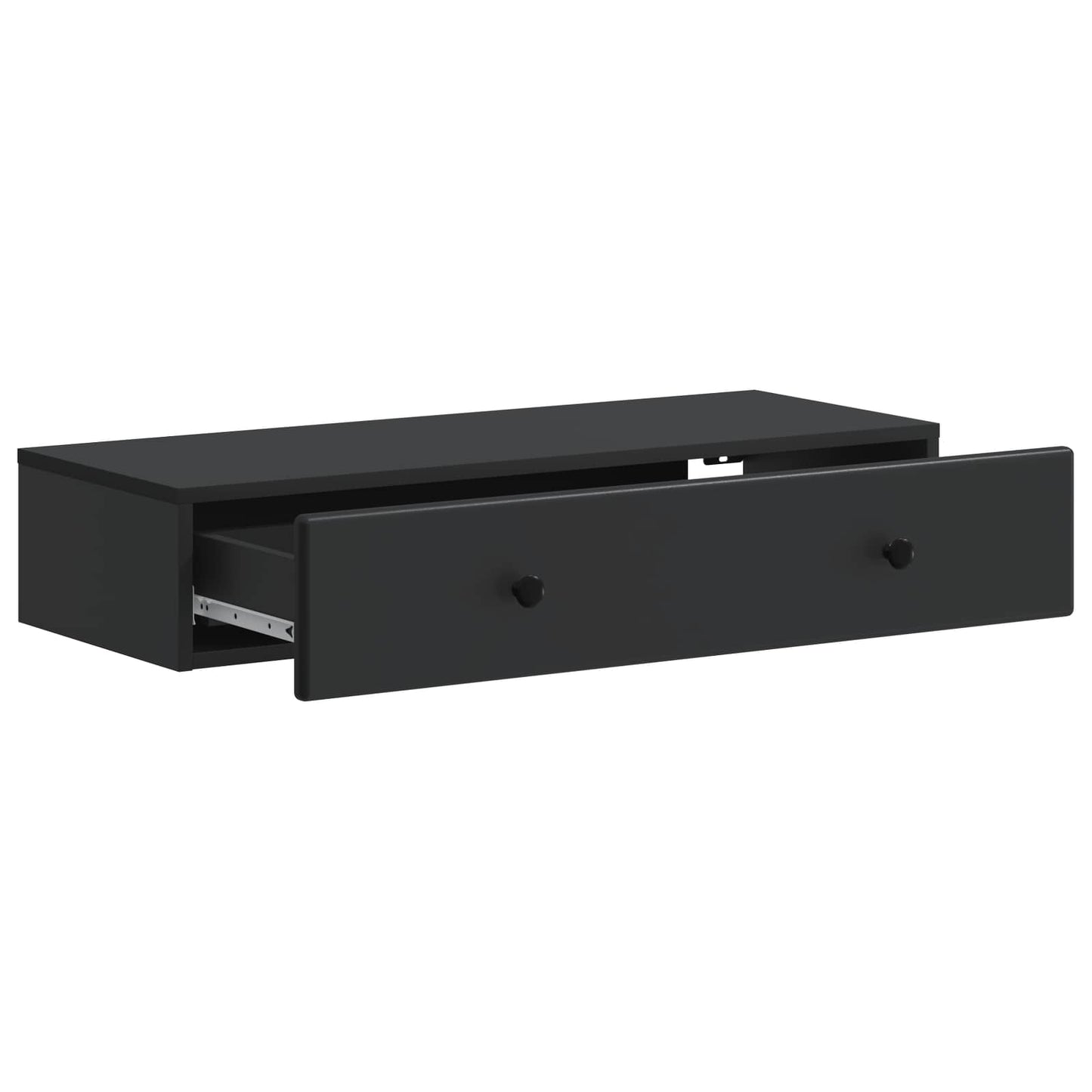 Vegghengt Sidebord Svart 87,5 x 34,5 x 17 cm Konstruert tre