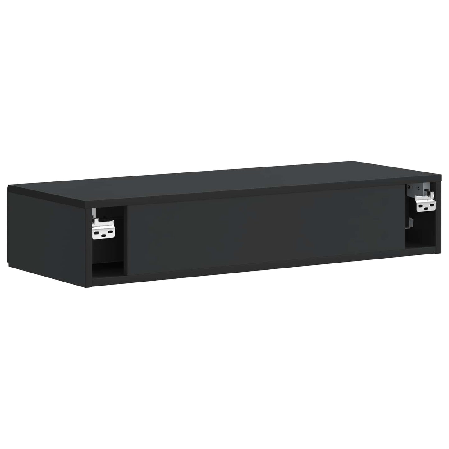 Vegghengt Sidebord Svart 87,5 x 34,5 x 17 cm Konstruert tre
