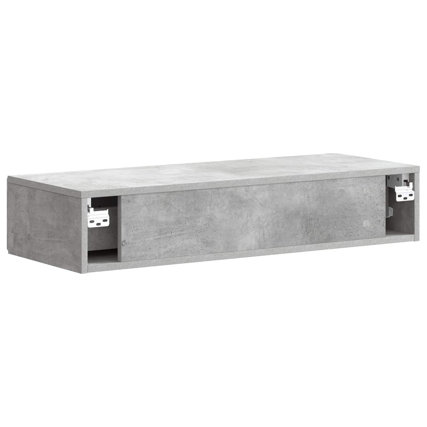 Vegghengt Sidebord Betonggrå 87,5 x 34,5 x 17 cm Konstruert tre